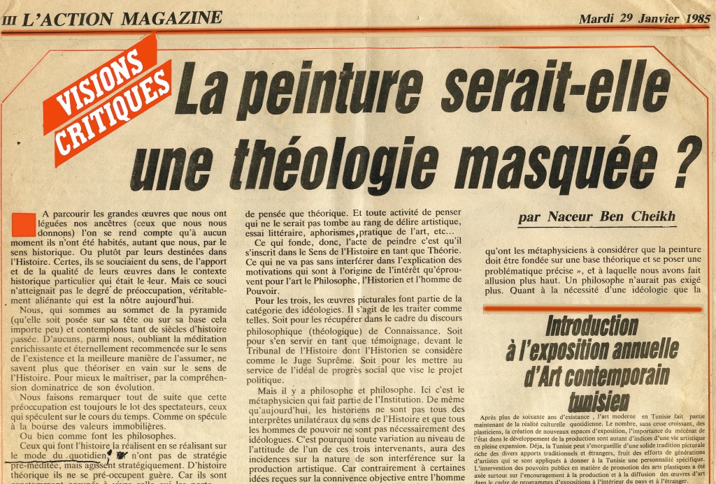 L'action  du 29 Janvier 85